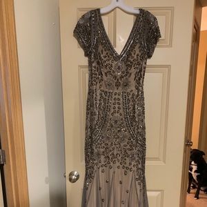David’s Bridal Long Beaded Ball Dress